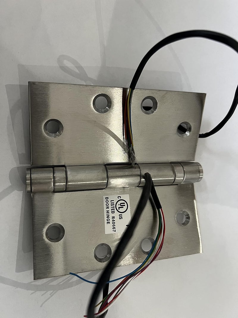 PINNACLE HARDWARE SUPPLY مفصلات كهربائية من الفولاذ المقاوم للصدأ 4 أسلاك 4.5 بوصة × 4.5 بوصة × 3.5 مم - Image 1